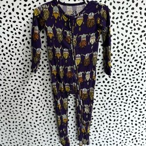 Dreamiere Vikings Bamboo Convertible Footie 6-12 mo perfect for Vikings Fans!